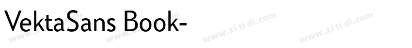 VektaSans Book字体转换